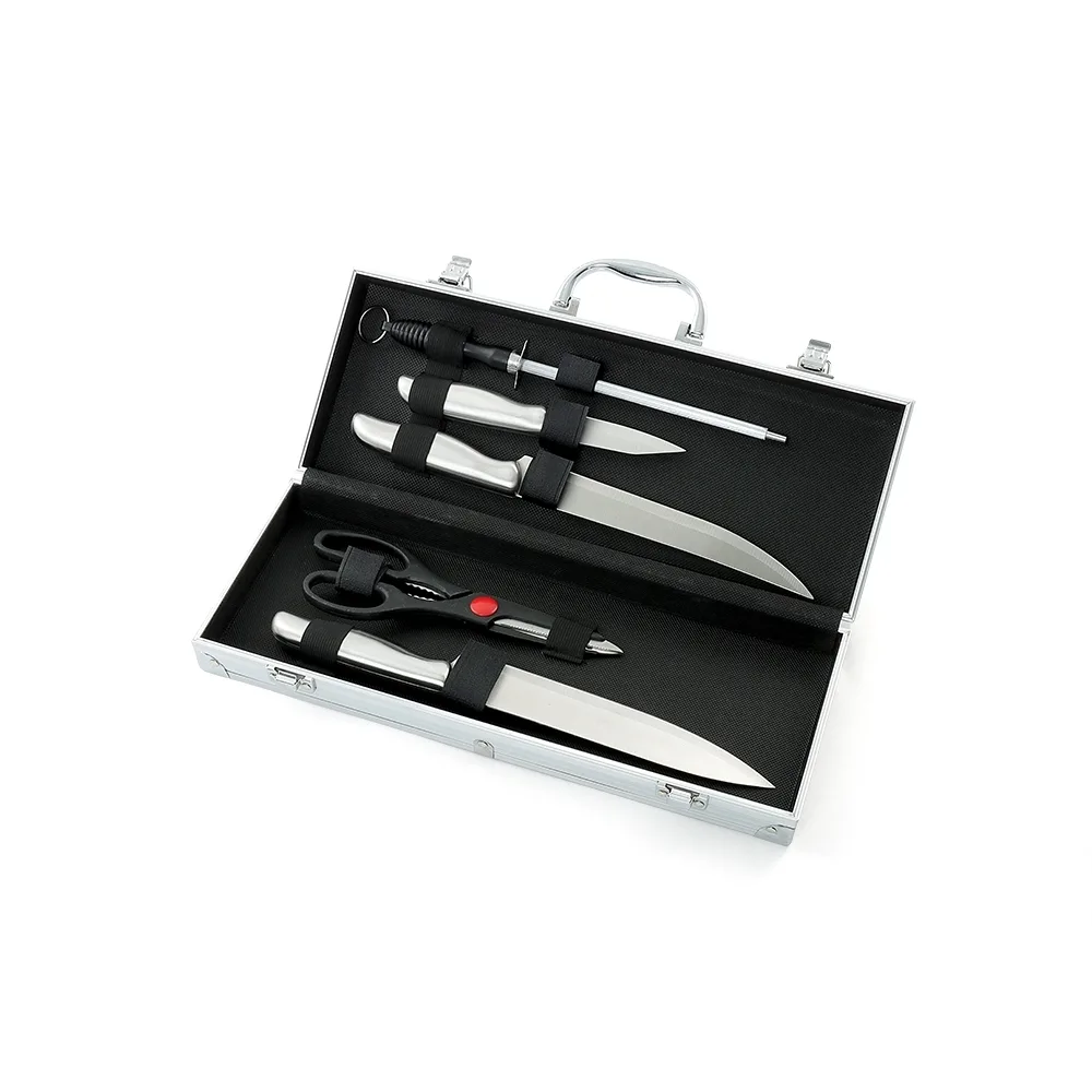 Kit Churrasco c/ 5 Peças Na Maleta