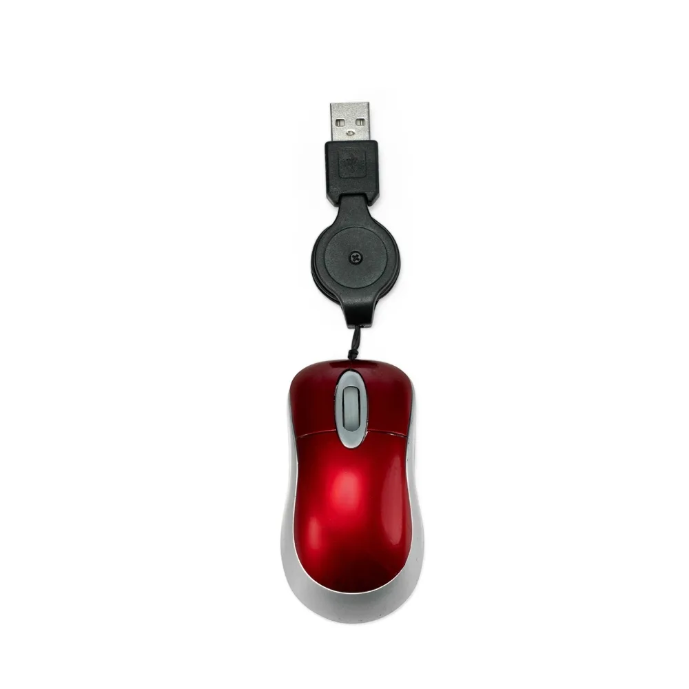 Mini-mouse com Fio Retrátil
