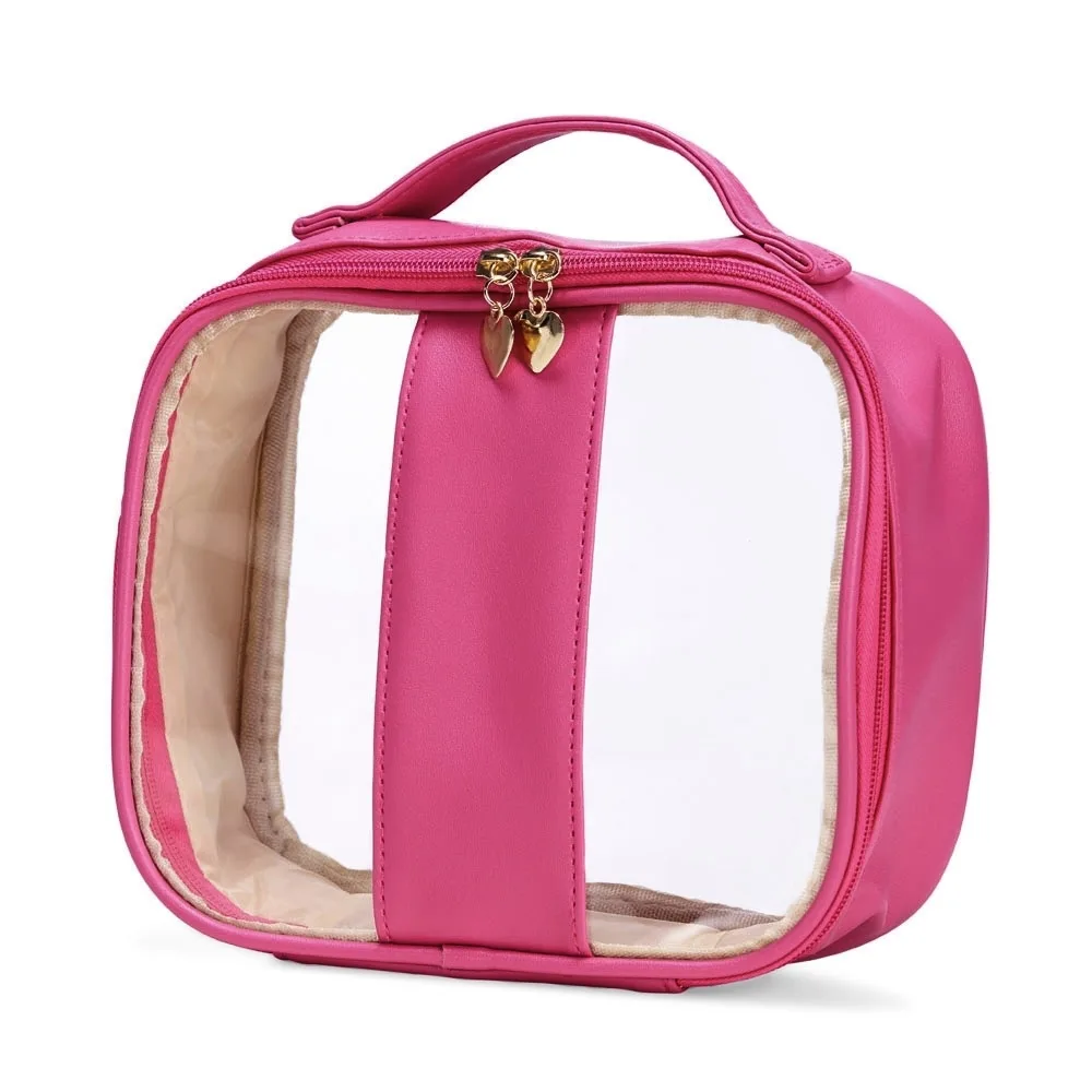 Necessaire em Pvc e Pu Tam.g